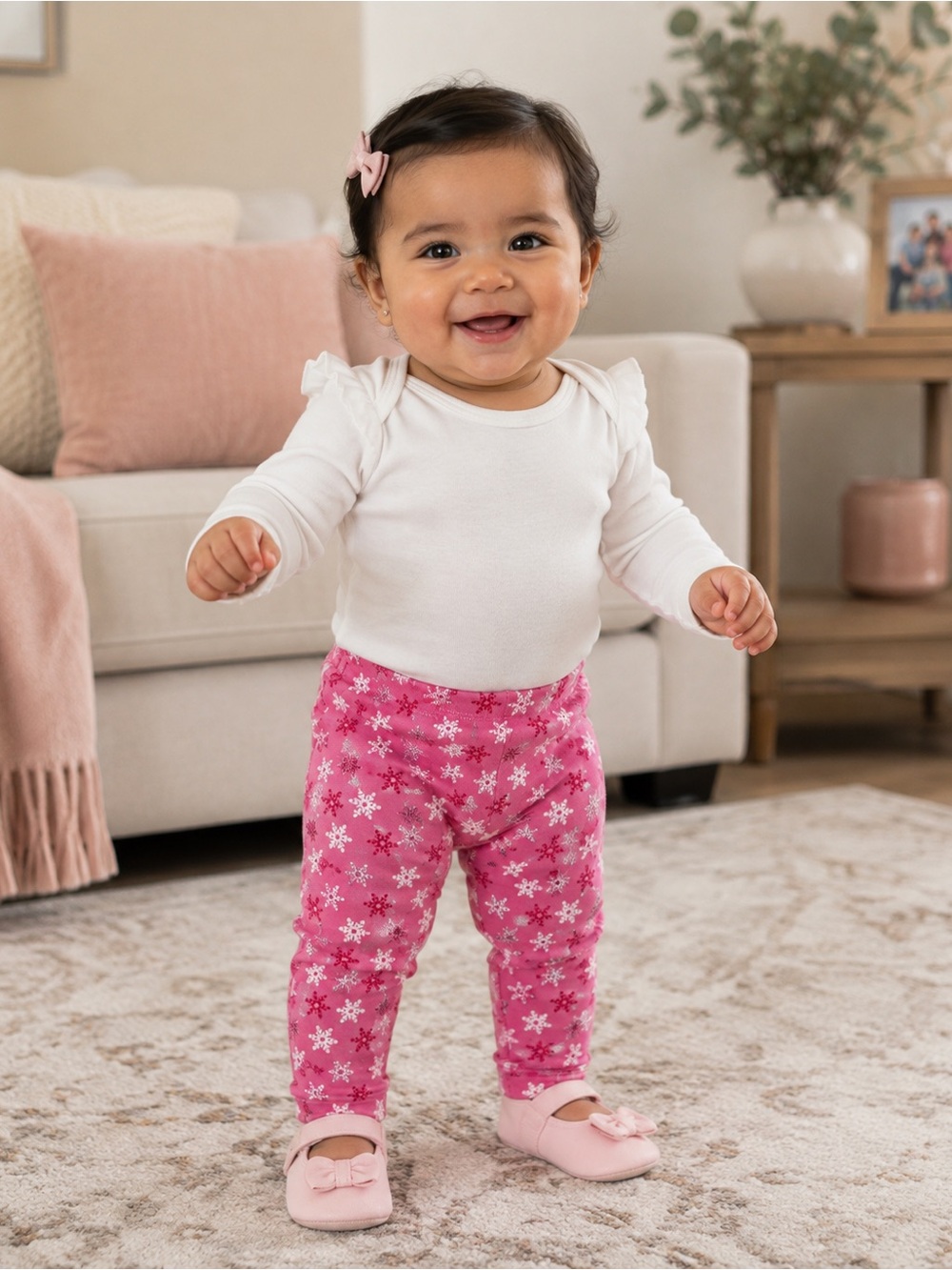Carter's Snowflake Pants- 100% cotton